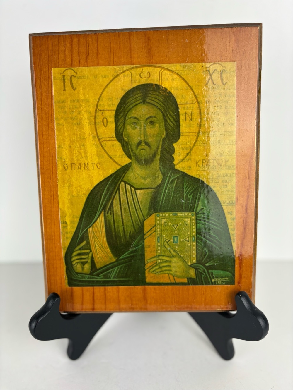 Divine Majesty Of Jesus Christ/Handcrafted Wood Plaque-Orthodox Religious Icon